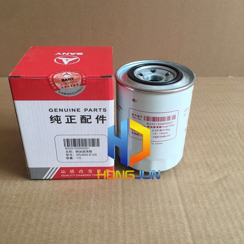 ディーゼルエンジン Sany 掘削機部品 B222100000520 掘削機燃料フィルター要素